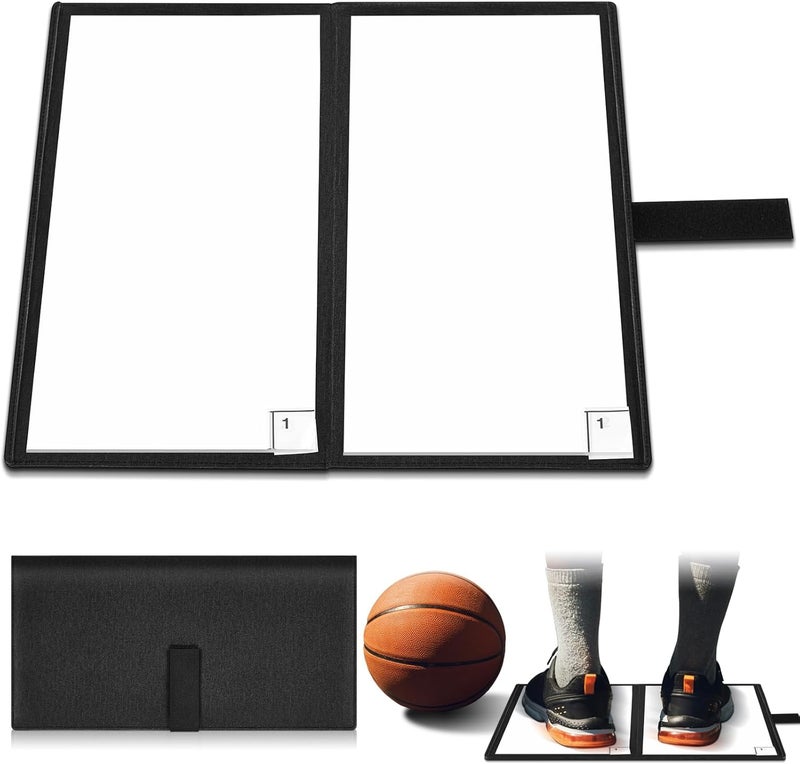 Seenelling Portable Sticky Basketball Mat for Shoes Foldable Traction Replacement Sheets 14 x 14.4 Inches Non-Slip Floor Shoe Traction Mat Clean Grip Tacky Floor Pad for Sports Courts Sticky Adhesive - Image 1